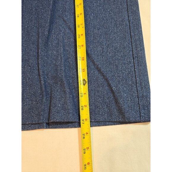 Vince Women denim midi skirt Cotton Fabric made in Italy Pockets Blue Size 8 New - Picture 13 of 13